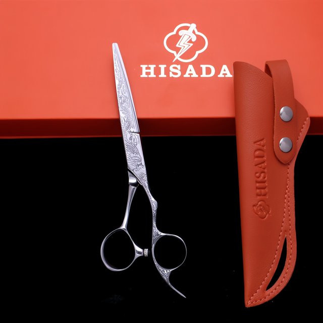 HISADA Friseurschere, 6,0 Zoll, Silber, Unisex - Bild 1