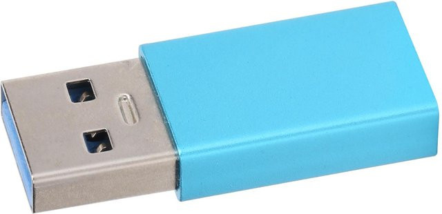 Koogeelife USB-C auf USB 3.0 Adapter Konverter Buchse auf Stecker für Schnellladung in Blau - Bild 1