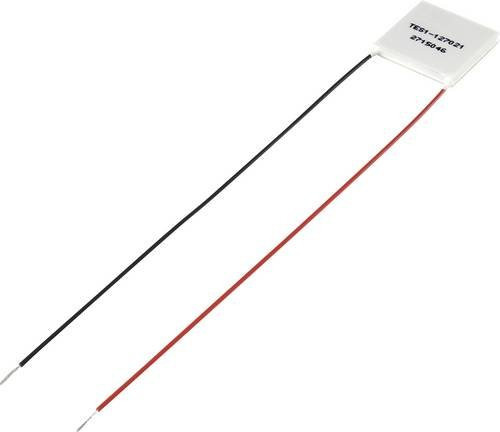 TRU Components TES1-127021 Peltier-Element 15.4 V/DC 2.1A 18.1W, B/T/H: 25 x 25 x 3.6 mm - Bild 1