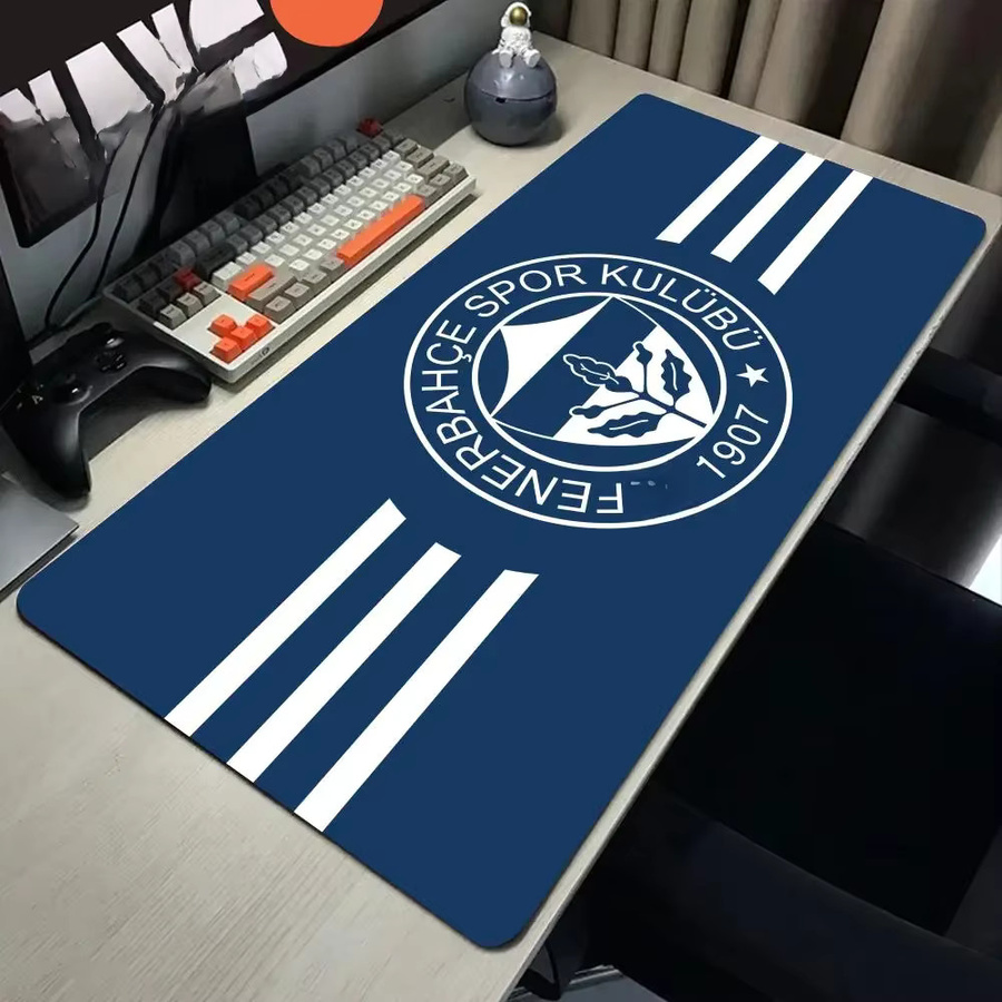 HYBXAXC Gaming-Mauspad XXL für Computer und Laptop in Schwarz und Blau mit matter Oberfläche - Bild 4
