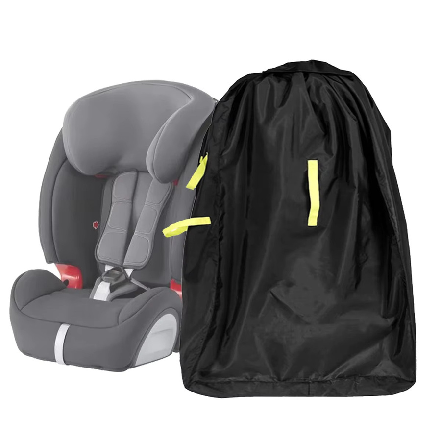 Schutzhülle für Kinderwagen und Babytrage aus 420D Oxford Textil in Schwarz mit Schultergurt zur Aufbewahrung und für Flugzeugreisen - Bild 6