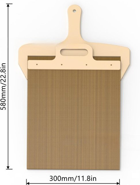 Yiran Furniture Antihaft Pizza-Schaufel aus Kunststoff in Beige für Küche und Ofen - Bild 1
