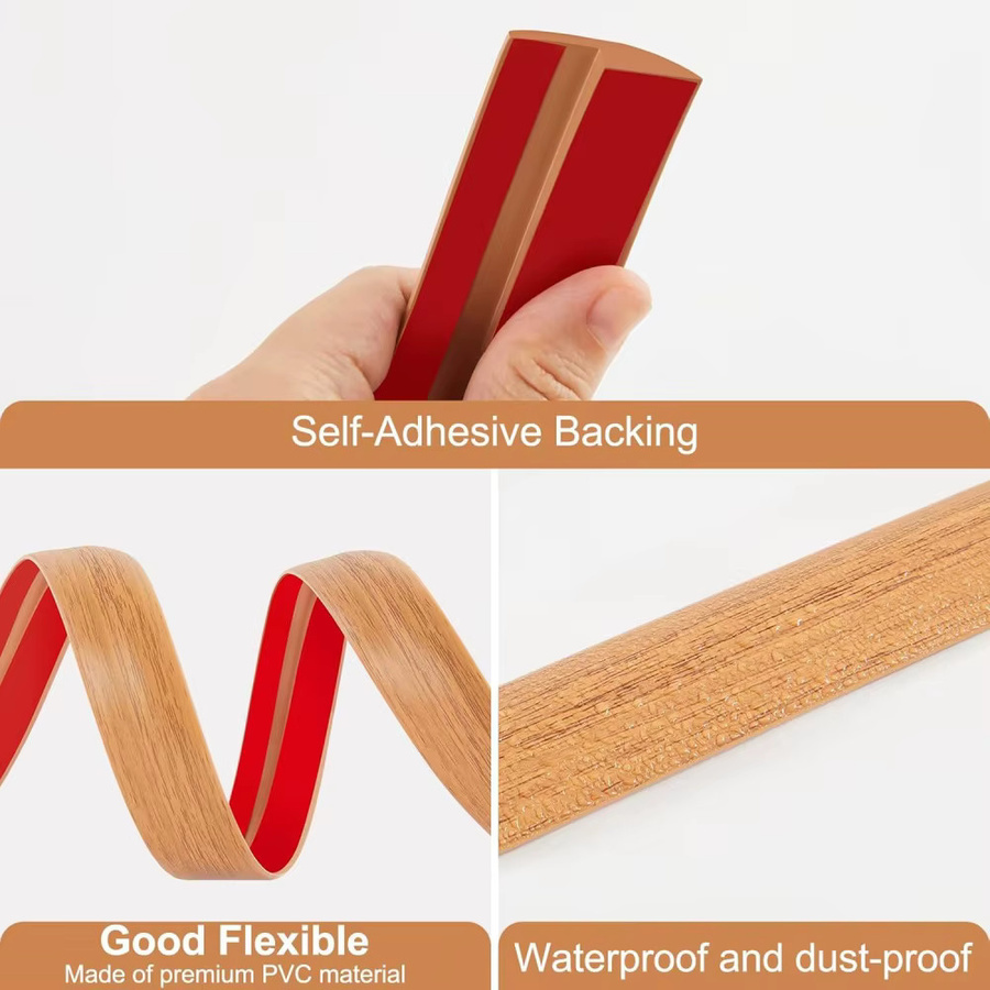 Selbstklebende Bodenübergangsleiste aus PVC für Teppich und PVC als Schwellenübergang, Breite: 3 cm - Bild 3