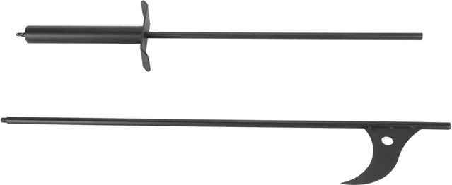 KONNWEI Kaminzange aus rostfreiem Stahl in Schwarz, 101,6 cm Länge für Kamin und Feuerstelle - Bild 1