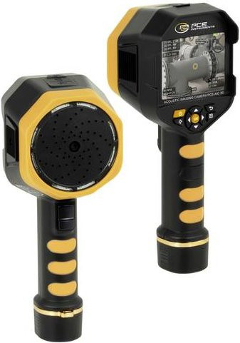 PCE Instruments Akustische Bildgebungskamera mit Farbdisplay, Frequenzbereich 2kHz - 100kHz, USB-C und WLAN, Schwarz - Bild 1