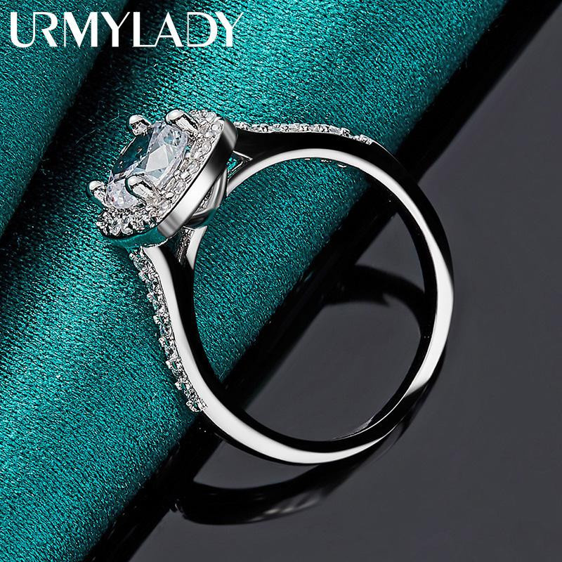 URMYLADY Ring 925 Silber, Zirkonia, Damen - Bild 4