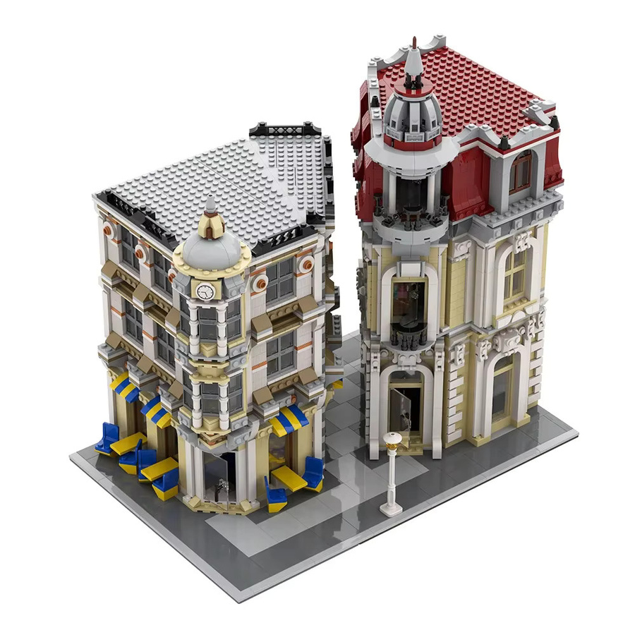 Gobricks MOC Corner Alley Modulares Gebäudeset aus Bausteinen in Mehrfarbig - Bild 2