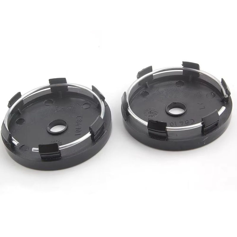 4 Stück Universal Auto Radnabenmittenkappen ohne Logo in Schwarz, Durchmesser: 60 mm - Bild 4