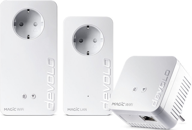 devolo Magic 1200+ WiFi Multiroom Kit Powerline Set in Weiß mit Ethernet/LAN und WiFi - Bild 1