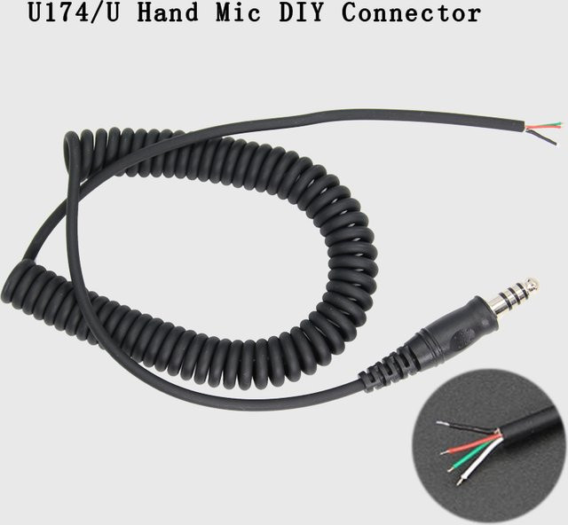 DIY Ersatz Draht Feder Adapter für Hubschrauber Headset U174/U Kopfhörer in Schwarz - Bild 1