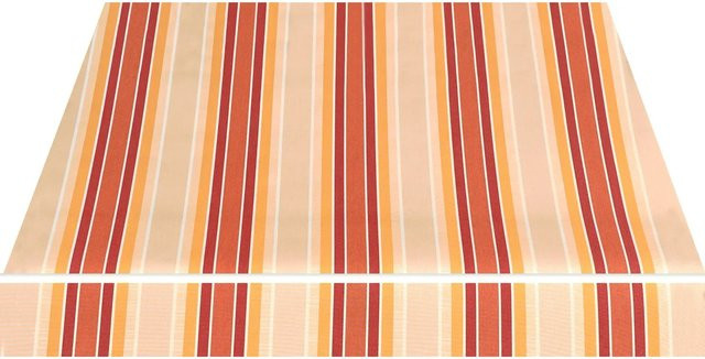 Spettmann Gelenkarmmarkise Star Fix, Wandmontage, manuell, Orange-Rot Gestreift, B: 400 cm, T: 300 cm - Bild 1