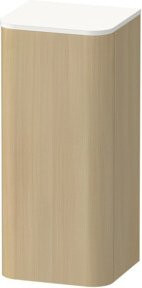 Duravit Halbhochschrank Happy D.2 Plus in Medit. Eiche, Wandmontage mit Glastüren, B/T/H: 40 x 36 x 88 cm - Bild 1
