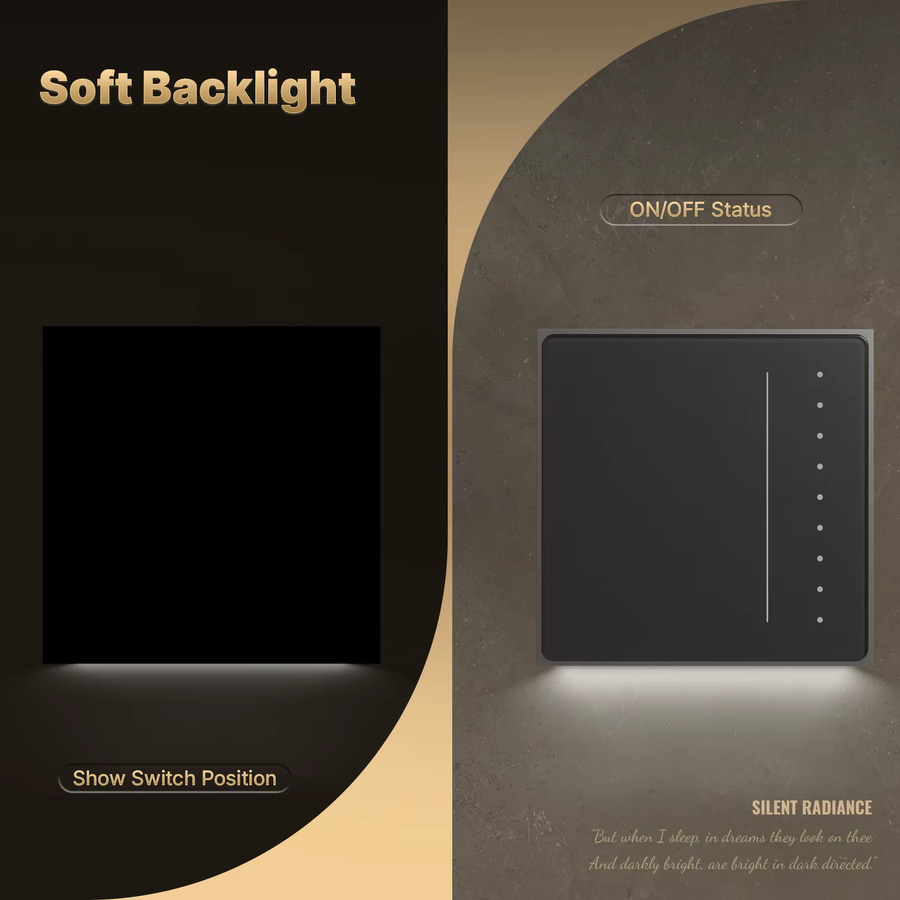 MOES Star Feather Series Smart Dimmer Lichtschalter, WiFi und Zigbee kompatibel, Weiß, mit App-Fernbedienung und Sprachsteuerung für Alexa und Google Home - Bild 4