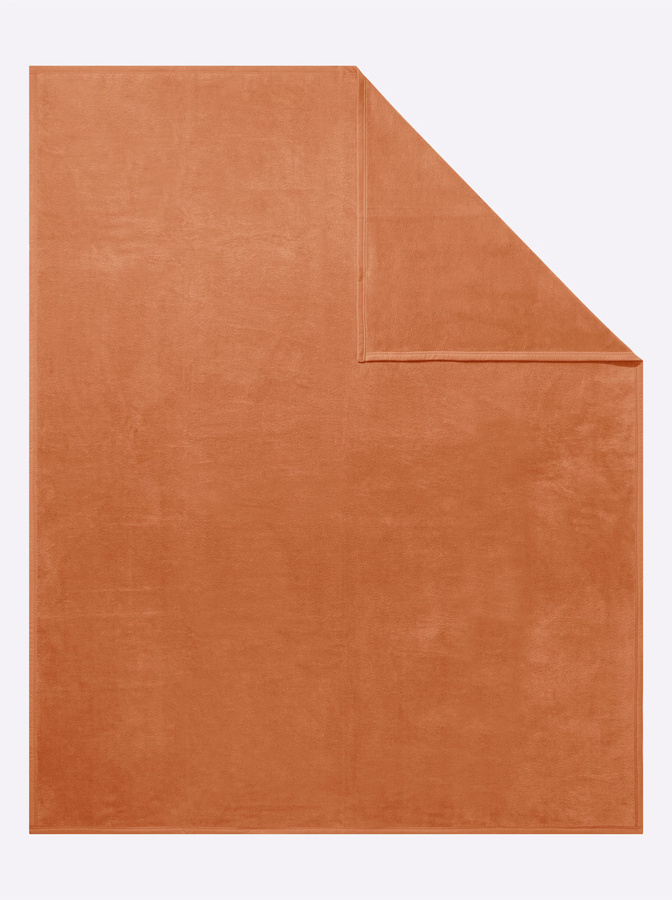 Ibena Wohndecke Terra Orange aus Baumwolle und Polyester - Bild 1