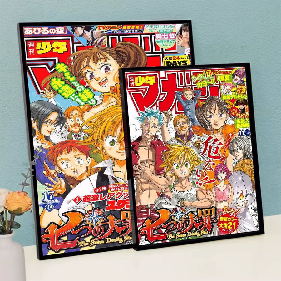 Anime-Poster Die sieben Todsünden als Kawaii-Kunstwerk aus Whitepaper in Multicolor - Bild 4