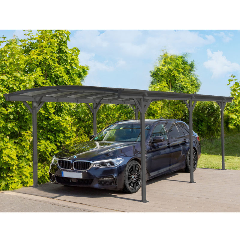 Westmann Aluminium Rundbogen-Carport Bergen anthrazit B/T/H: 505 x 300 x 220 cm - Bild 3