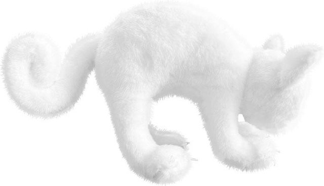 Yiran Health & Beauty Katzen Plüschtier Set, Schwarz/Weiß, 30cm - Bild 1