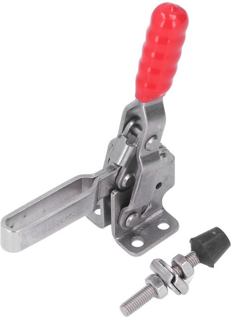OutsideWorld Schnellspanner Edelstahl Push Pull Knebelverschluss Vertikal in Grau und Silber - Bild 1