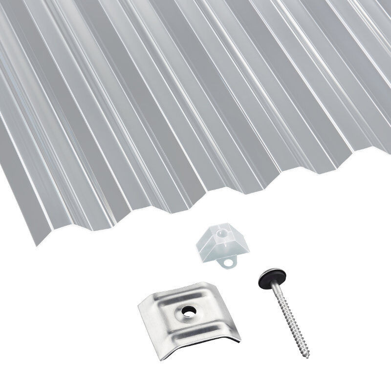 Scobalit Terrassendach-Set aus Acrylglas in Transparent, glatt, Stärke: 1,5 mm - Bild 1