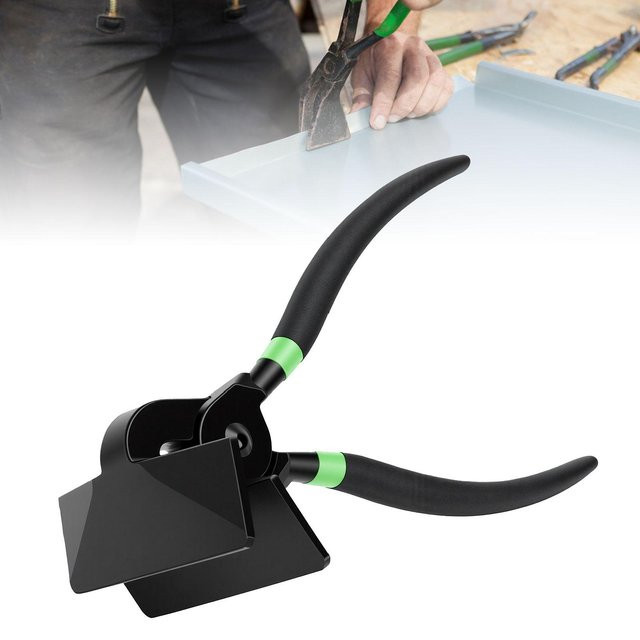 Igeteck 90-Grad-Metallbiegezange aus Stahl in Schwarz, Länge: 20,32 cm, Backenbreite: 7,62 cm - Bild 1