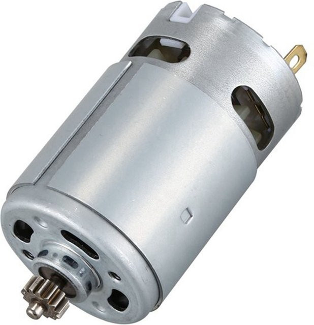 Bosch Ersatzmotor DC RS550 mit 13 Zähnen für Akku-Bohrschrauber GSR und GSB 12V in Silber - Bild 1