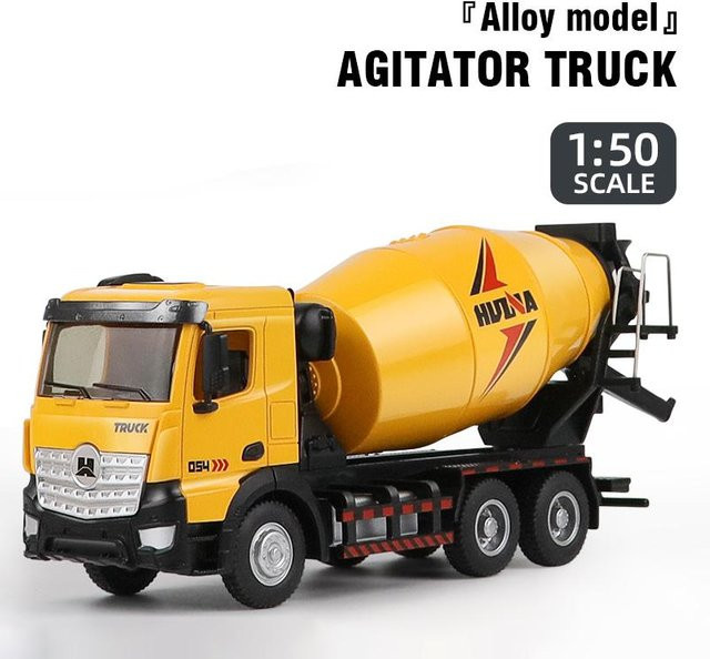 Huina 1737 Betonmischer LKW, Statisches Modell, 1:50, ab 8 Jahren - Bild 1