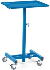 Fetra Materialständer 3270 blau, fahrbar und höhenverstellbar mit 150 kg Tragkraft - Bild 1