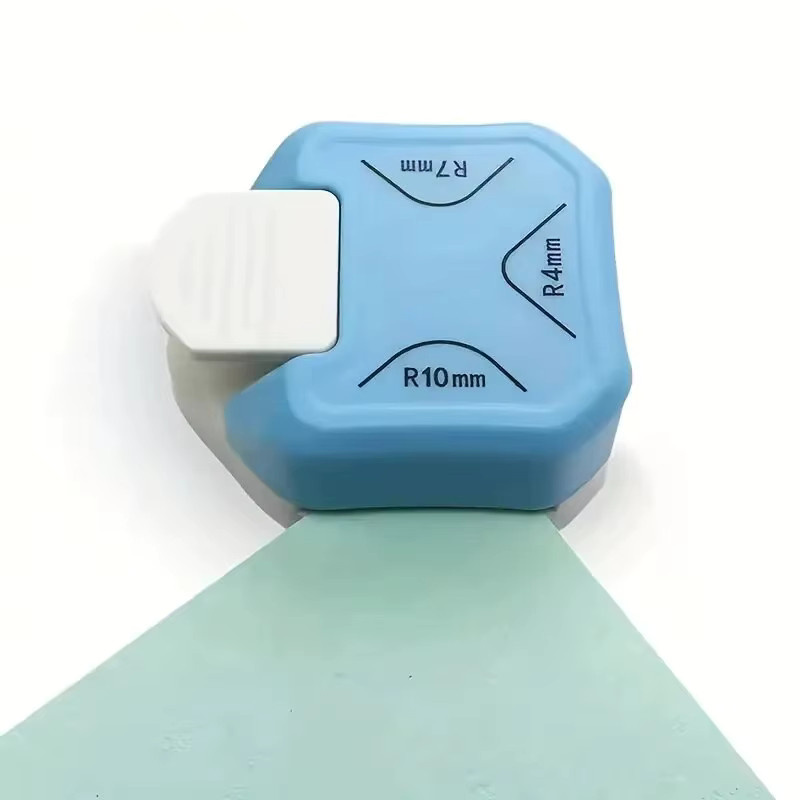 Drei-in-eins Corner Rounder: Eckabrunder, Eckenpräger und Eckenstanzer in Blau für DIY-Projekte, Fotokarten und Visitenkarten - Bild 3