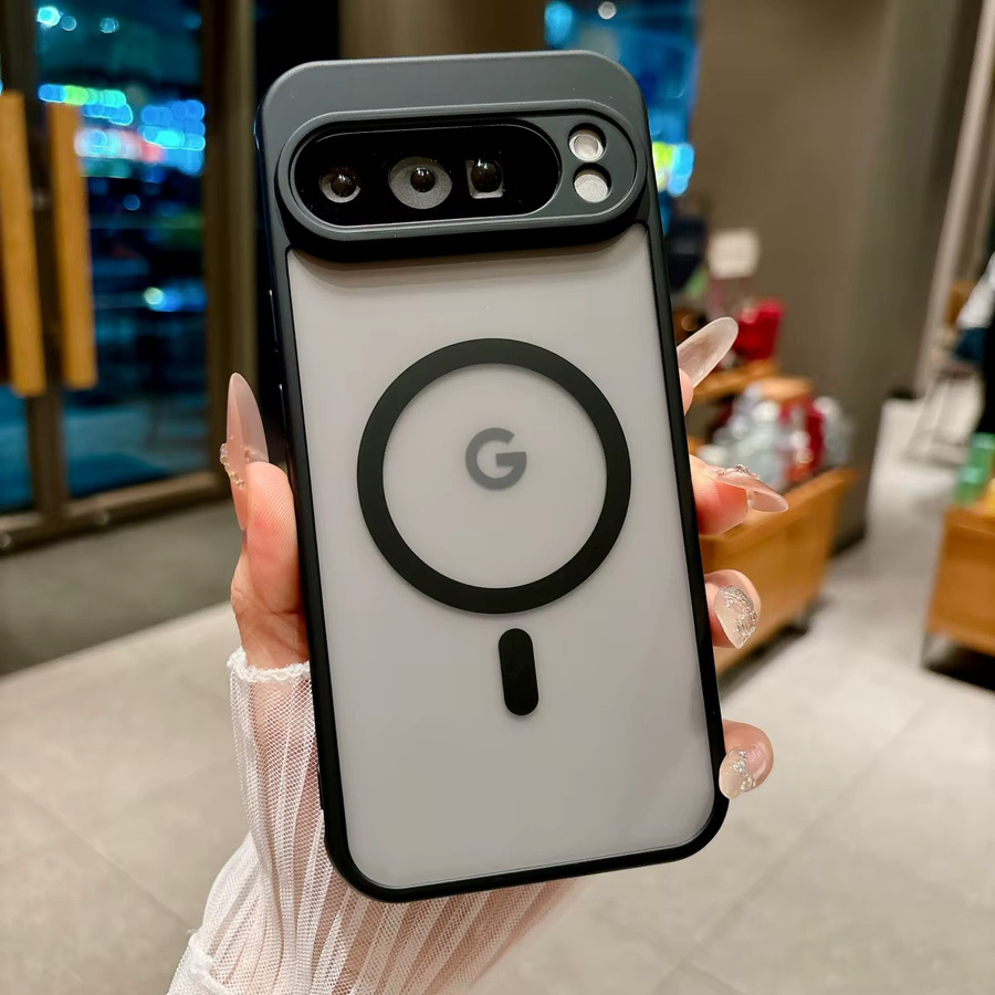 MagSafe magnetische Handyhülle für Google Pixel 11 10 9 8 7 6 Pro XL, transparent und matt, stoßfeste Schutzhülle mit kabellosem Laden - Bild 2