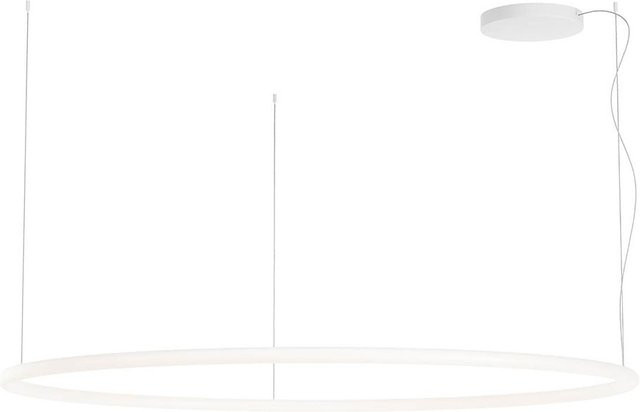 Redo Group Halley 185 LED-Pendelleuchte in Weiß, dimmbar, minimalistisches Ring-Design - Bild 1