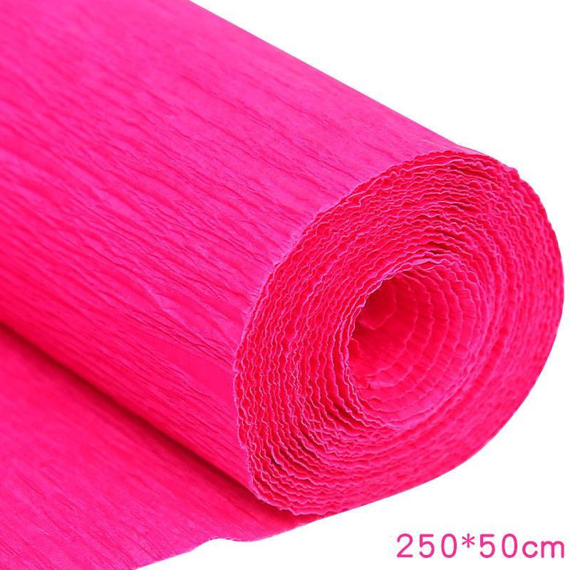 Yiran Furniture Krepppapierrolle in 17 Farben für Basteln, DIY-Blumen und Dekoration, B: 50 cm, L: 250 cm, Multicolor - Bild 2