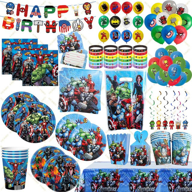 Hasbro Avengers Superhelden Geburtstagsparty Dekoration Partyzubehör - Bild 1