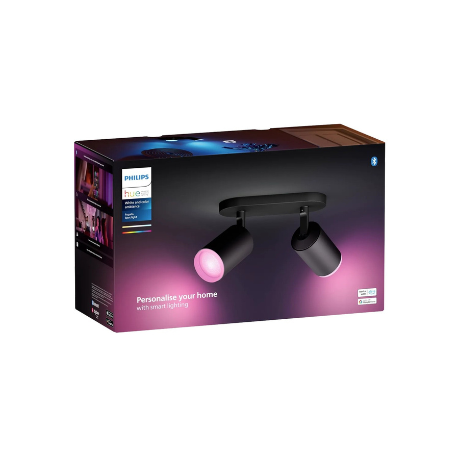 Philips Hue Fugato Smart LED Aufbauspot White & Color Ambiance Schwarz 2er Set - Bild 3
