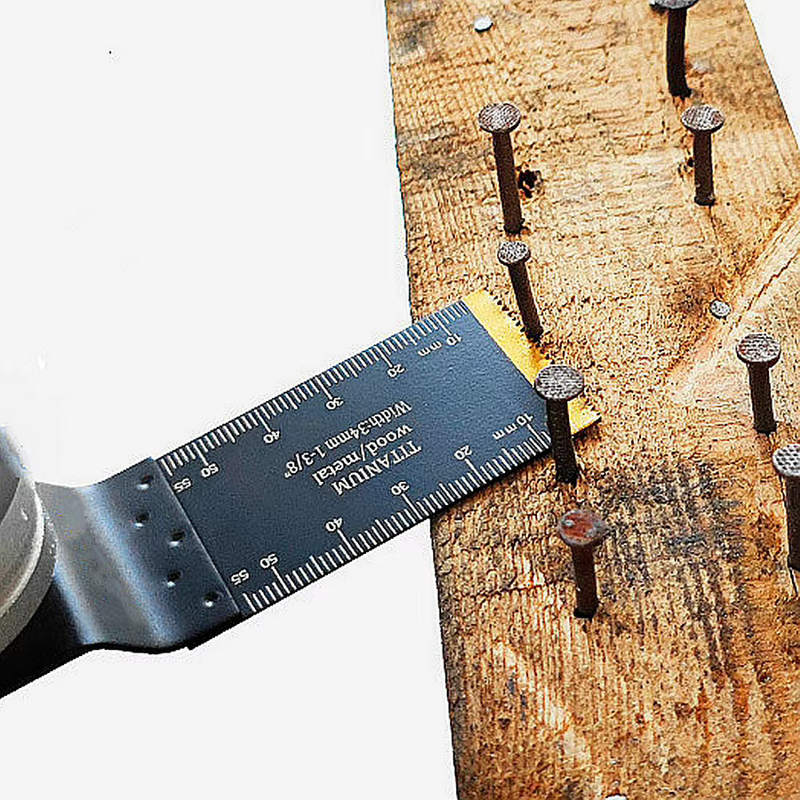 10 Stück Multi-Tool-Sägeblätter aus Bimetall-Titan für schnellen Wechsel, passend für Black+Decker, Bosch, Milwaukee und Makita - Bild 5