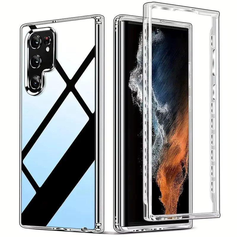 Transparente 360 Grad Schutz Handyhülle für Samsung Galaxy S25 Ultra S24 S23 S22 S21 Plus FE Note 20 Ultra A71 - Bild 7