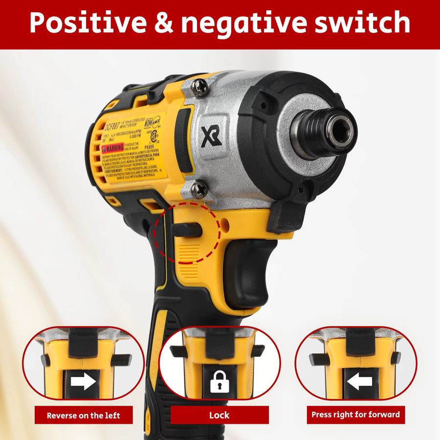 DeWalt DCF887 Bürstenloser Akku-Schlagschrauber mit 205 Nm in Gelb (ohne Akku) - Bild 5