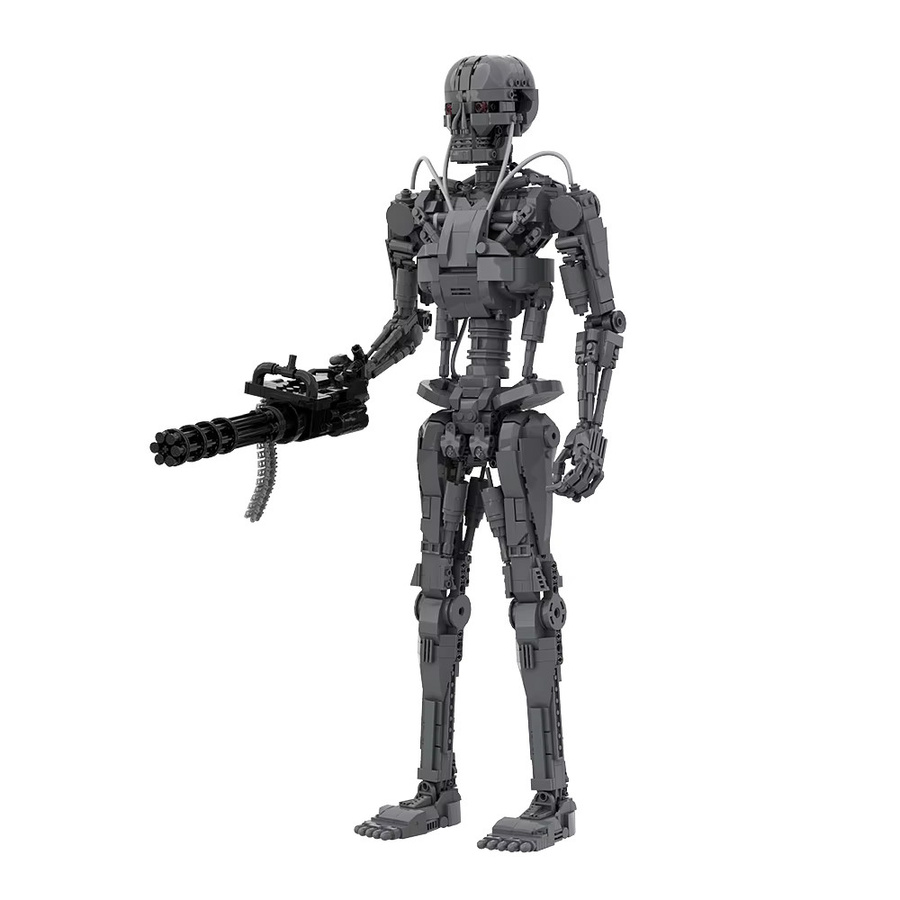 GOBRICKS Terminator Roboter, Bausteine, Weltraum, Grau - Bild 2
