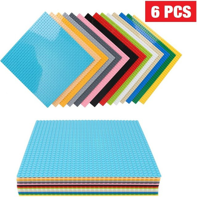 Haifeng Klassische Grundplatte, Bausteine, 6-teiliges Set, Kunststoff - Bild 1