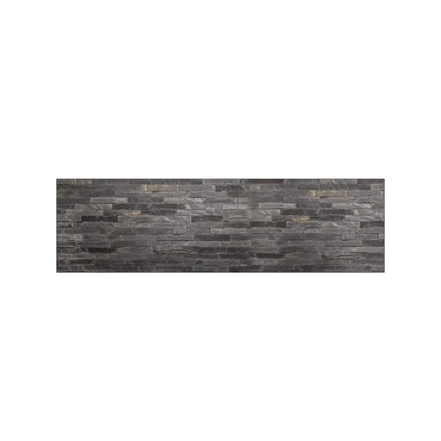 MySpotti Küchenrückwand Profix Cucina Black Bricks in Stein-Optik Anthrazit und Schwarz mit Aluminium-Elementen, Breite: 60 cm, Höhe: 210 cm - Bild 2