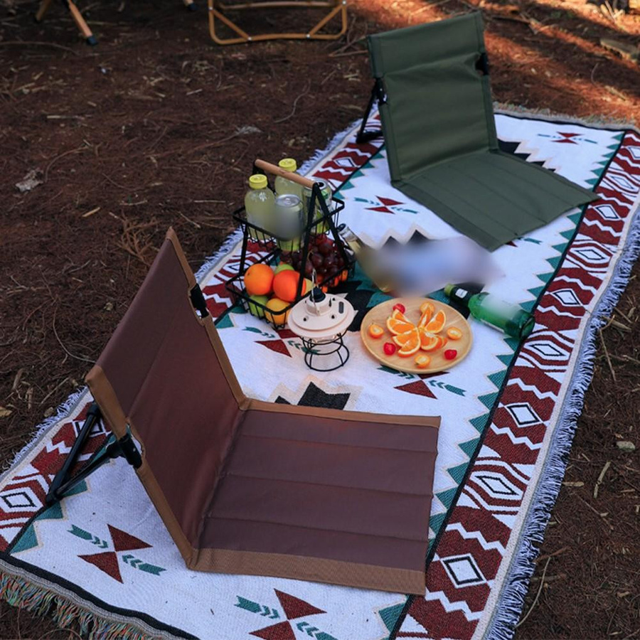Star Garden Klappliegestuhl mit verstellbarer Rückenlehne aus Oxford-Gewebe und Aluminiumlegierung, Schwarz - Bild 3