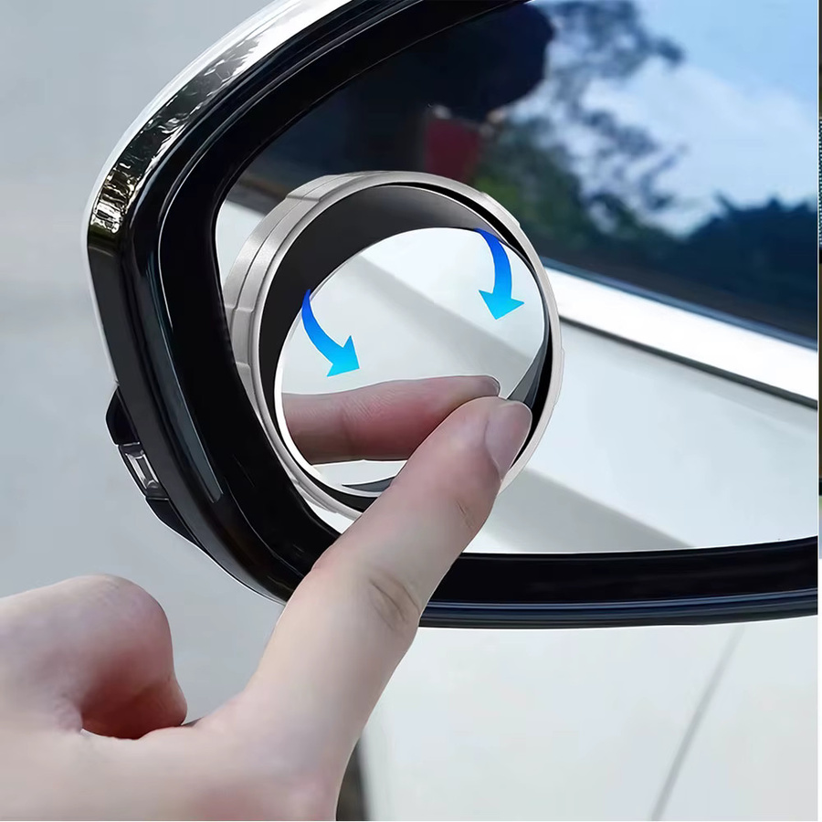 360 Grad verstellbarer Weitwinkel-Auto-Rückspiegel als konvexer Totwinkel-Spiegel für BYD Modelle in Silber - Bild 4