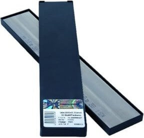 H+S Rostfreie Metallfolien Plattenware Silber B: 5 cm, T: 300 cm, H: 0,08 cm, 10 Stück - Bild 1