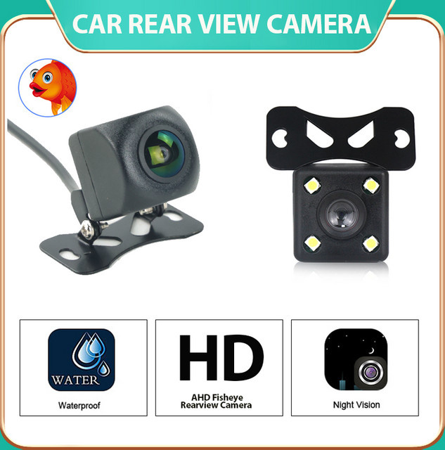 NAVIFANS Auto-Rückfahrkamera in Full HD 1080P mit 170 Grad Weitwinkel, 4 LED-Nachtsicht und wasserdichter Parkmonitor, Schwarz - Bild 1