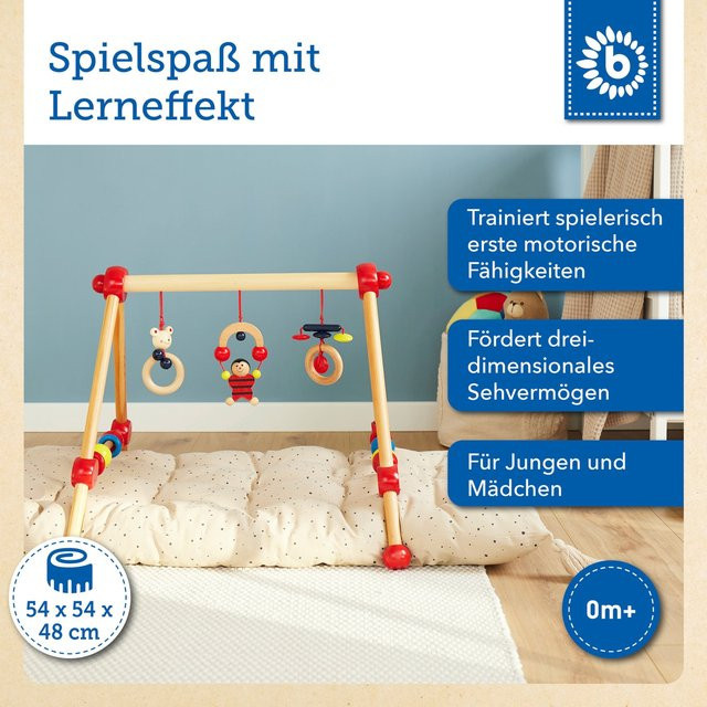 Bieco Spielbogen aus Holz, ab 0 Jahre, Bunt / Mehrfarbig, Tiere - Bild 1