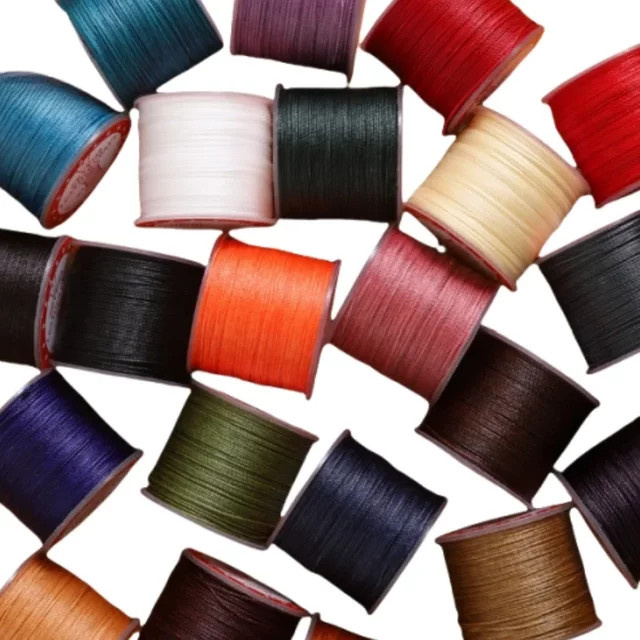 Gewachste Leder Schnur in Multicolour für DIY Handwerk, 20 m Länge, Dicke: 0,6 mm - Bild 1