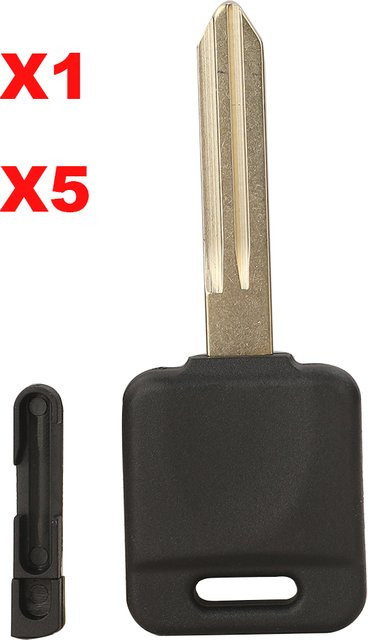 Jingyuqin X1 X5 Transponder Schlüssel Shell für Nissan Teana Versa Livina Sylphy Tiida Sunny March X-Trail in Schwarz - Bild 1