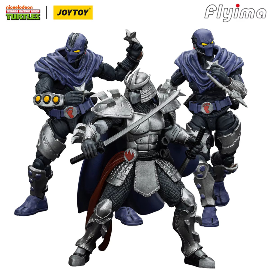 JOYTOY TMNT Shredder & Foot Clan A & Foot Clan B, Actionfigur, 3-teiliges Set - Bild 2