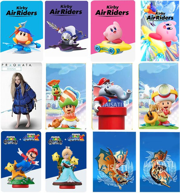 Bandai Kirby Air Riders-Karte, Warp Star Kirby-Karte, Zubehör, Bunt / Mehrfarbig - Bild 1