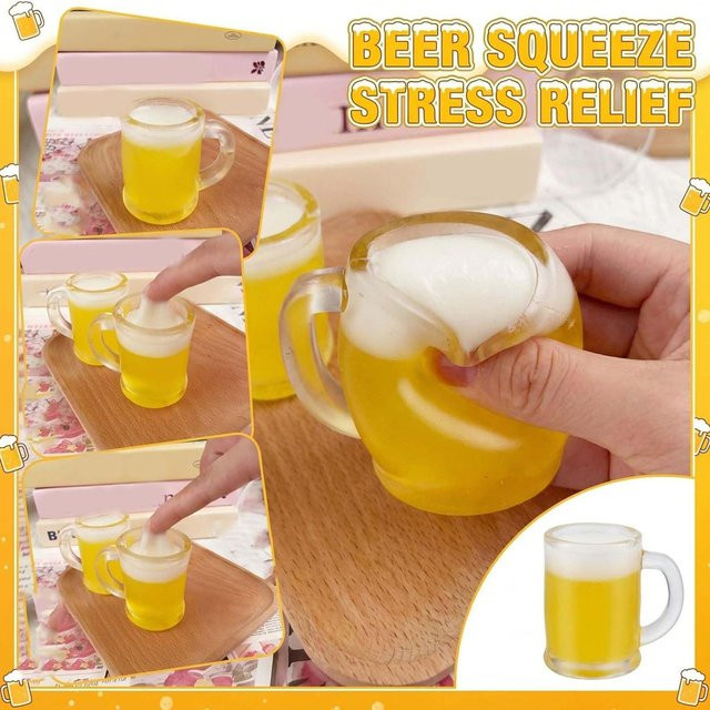 Bierbecher Quetschspielzeug, yellow - Bild 1