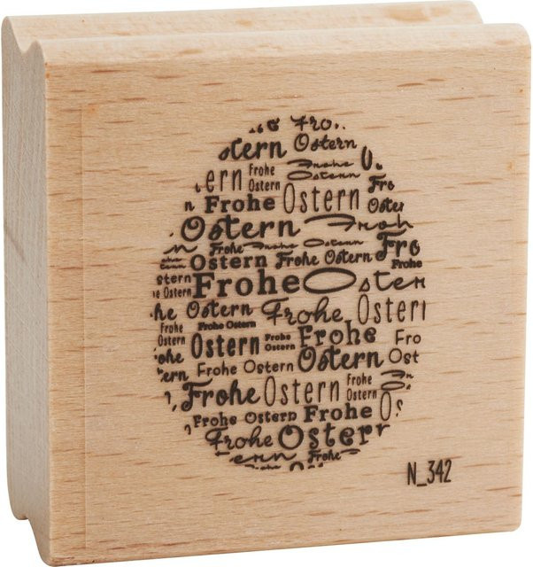Holzstempel Frohe Ostern - Bild 1